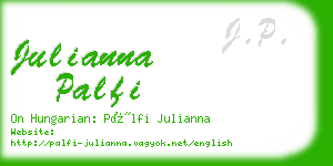 julianna palfi business card